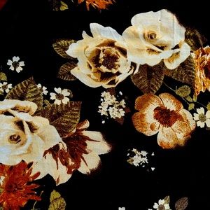 Plus Size Long Flower Skirt from Rainbow - 2XL